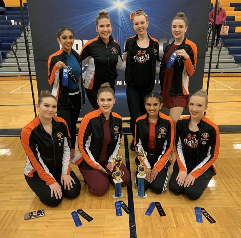 Our team took home 2nd in Small Varsity Pom and 3rd in Small Varsity Jazz! Way to go ladies! 1 step closer to Nationals in 12 days!🧡 #dtu #winterwishes #nattys #floridabound