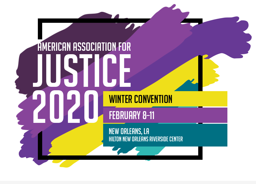 recordtrak's tweet photo. The 2020 AAJ Winter Convention is going on now til Tuesday in New Orleans, LA. We wish everyone that is attending a bunch of success! #AAJWinter2020 @JusticeDotOrg https://t.co/4ApX7TWXS8