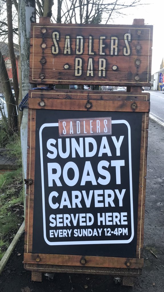 Sunday #carvery #bridgend <a href="/bridgendravens/">Bridgend Ravens</a> <a href="/justhoglicious/">Justin rees/catering</a> <a href="/BarSadlers/">Sadlers Bar</a> 12 TIL 4pm