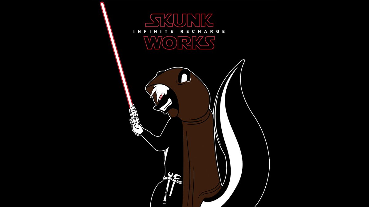 Presenting our 2020 #infiniterecharge logo! This was a truly collaborative effort between our marketing team, alumni, and mentors. Thank you to all who worked on it!

#skunkworks1983 #skunkfamily #firstwa #starwars #omgrobots #firstalumni #smelltheforce