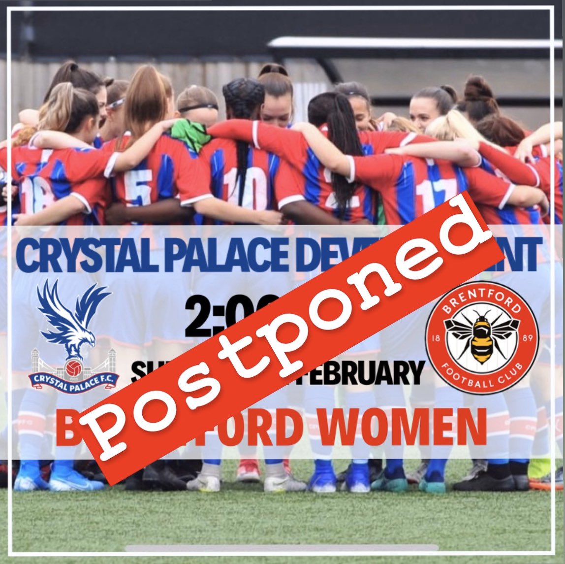 Tomorrow’s match has been postponed due to the impending storm 🚨