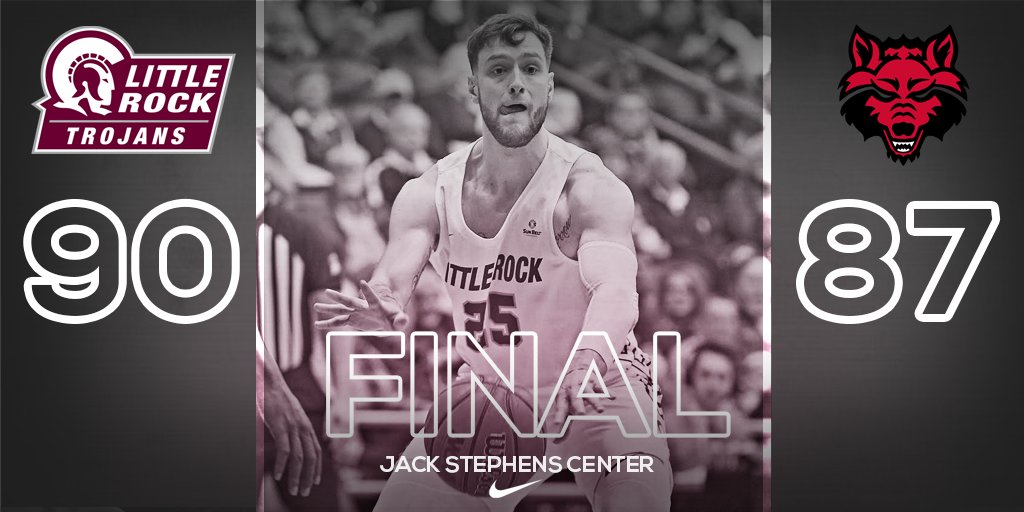 LittleRockMBB's tweet image. Round one of the rivalry goes to your Trojans.

On to Texas in first place.

#LittleRocksTeam