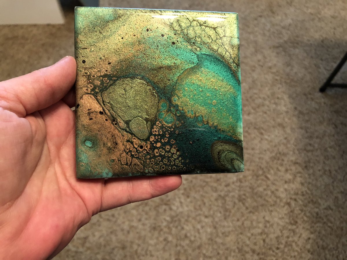 PaintsEOE's tweet photo. Newly #eastcoastresin and sanded coasters ready for the backing. #fluidandabstractartbygenie #minipours #miniart #fluidart #artislife #fluidworld #fluidartworld #forsale https://t.co/7n9Iw9auEf