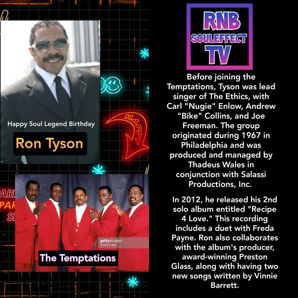 Happy Soul Legend Birthday
Ron Tyson      