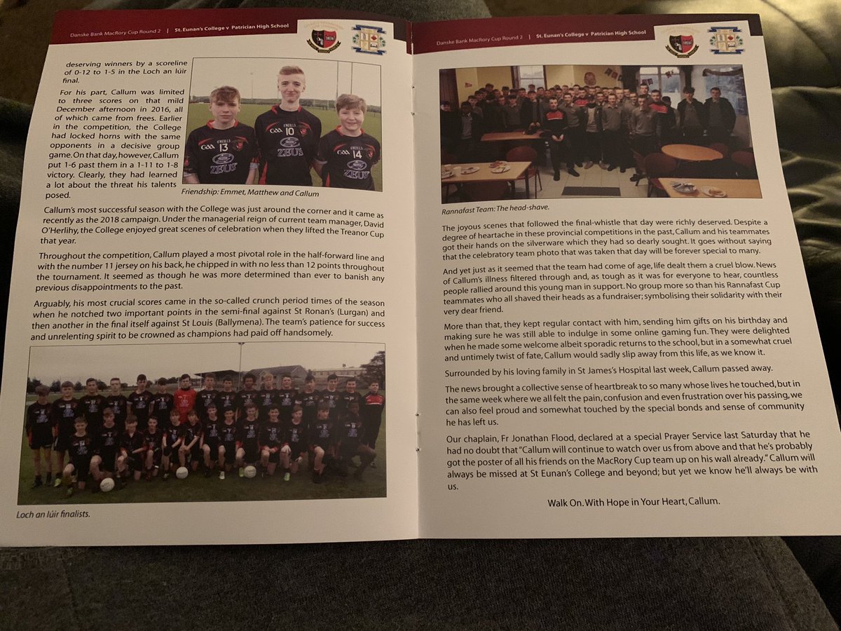 EunansFootball's tweet photo. 2nd half of March prog dedicated 2 Callum 2day. He ad some view from the big pitch in the sky 2day 🌌 ☀️ https://t.co/Jw8TG0U8UB