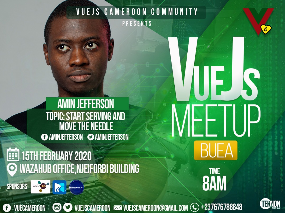 vuejscameroon's tweet image. Meet our speaker @AminJefferson
#vuejsbuea #vuemeetup #js #javascriptdeveloper #javascript #ui #uidesign #uiux #frontenddev #frontenddevelopment #frontenddesign #frontendwebdeveloper #vuejs #vuejscameroon