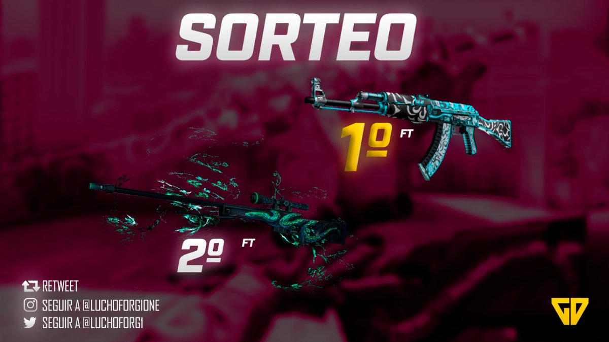 luchoforg1's tweet photo. --SORTEO--

1er puesto: AK-47 | Frontside Misty (FT)
2do puesto: AWP | Atheris (FT)

Sorteo el dia: 21/02 por: https://t.co/PdRsTCQcnH

Para participar:

➡️Retweet a la publiacion
➡️Etiqueta a 2 amigos
➡️Follow: @luchoforg1 
➡️Follow: https://t.co/Y3mrRl5ZnF

PH: @CandyDesignsOK https://t.co/hdr7RPYsqa