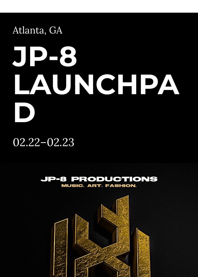 Join me at JP-8 Launchpad on February 22 – jp8launchpad.splashthat.com

880 Woodrow Street Southwest, Atlanta, GA, 30310