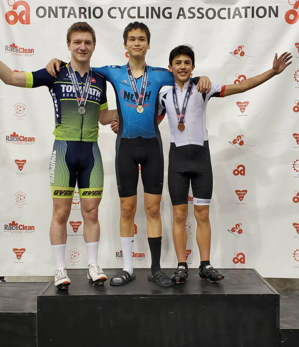 ontariocycling's tweet photo. #OCUP3 Men's A, B1 and B2 elimination race podiums. https://t.co/diCcvpjBu2