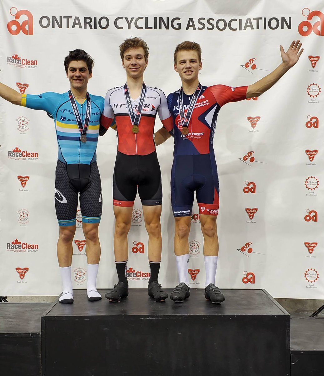 ontariocycling's tweet photo. #OCUP3 Men's A, B1 and B2 elimination race podiums. https://t.co/diCcvpjBu2