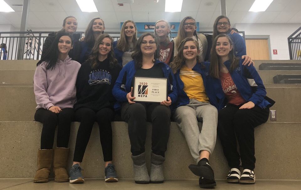 Congrats to our Varsity Guard girls on winning first place in their first competition!