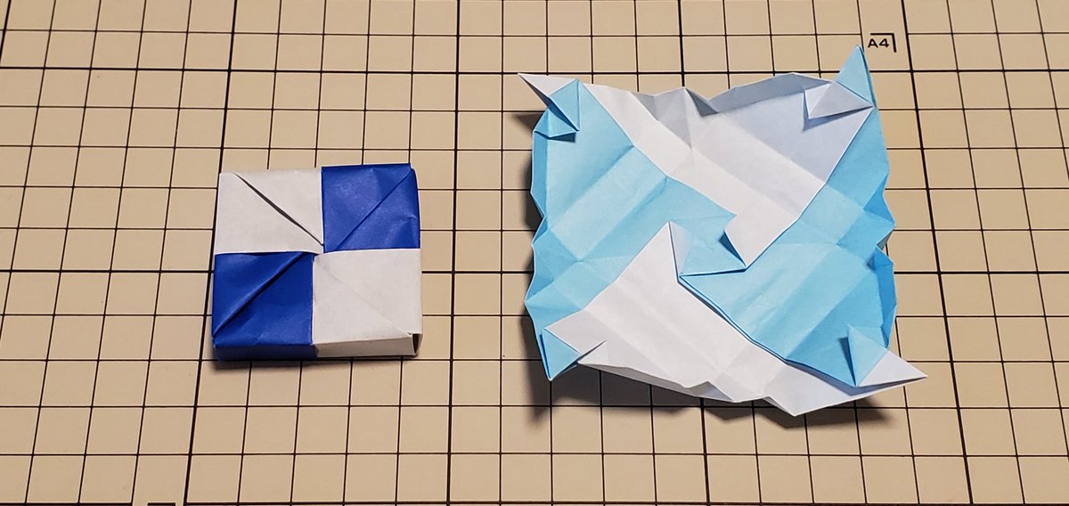 Tatsumi S Mitsuda 折り紙 Twitterissa 会社の女子にバレンタインっぽい折り紙作れませんか と言われたのでこんなの折ってみました チョコというよりクッキーかな 互い違いの座布団から 折り紙作品