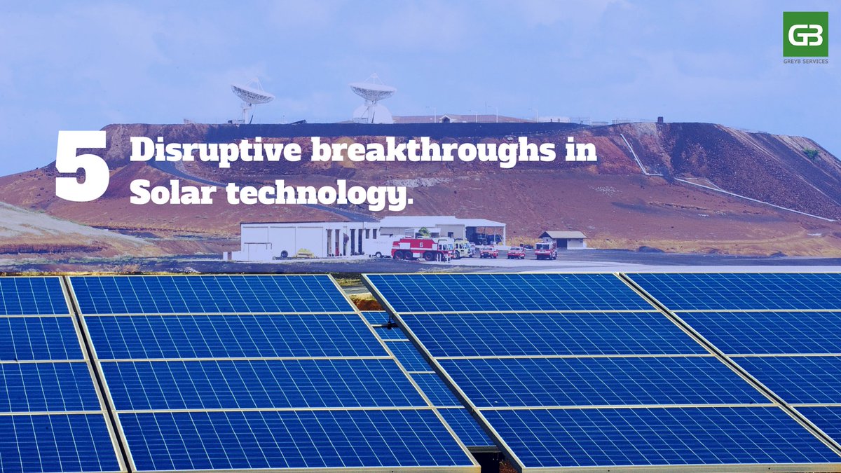 GreyBservices's tweet image. 5 Disruptive Breakthroughs in Solar Cells Earth receives enough sunlight to generate around 52 greyb.com/5-disruptive-b… #ipanalytics