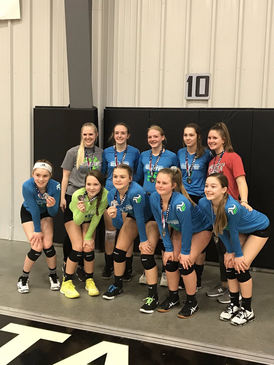 latrishaflax's tweet photo. Western Kansas Elite Volleyball 14-2 take silver in Wichita. Way to go! #elite #pitsweat ๐ https://t.co/m9pT8puHC9
