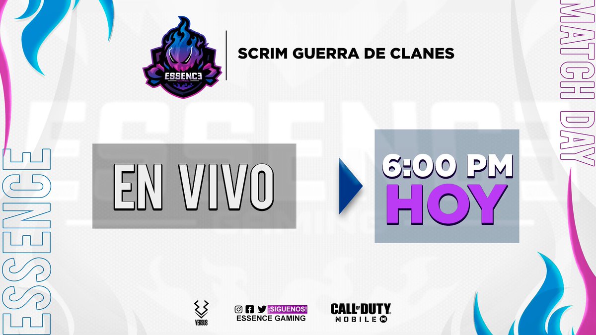 EssenceGaming_'s tweet image. #GameDay | Nuestra escuadra de #CoDMobileBR, esta jugando  en vivo por:

📺 | youtube.com/channel/UC8rPx…

#FeelTheEssence