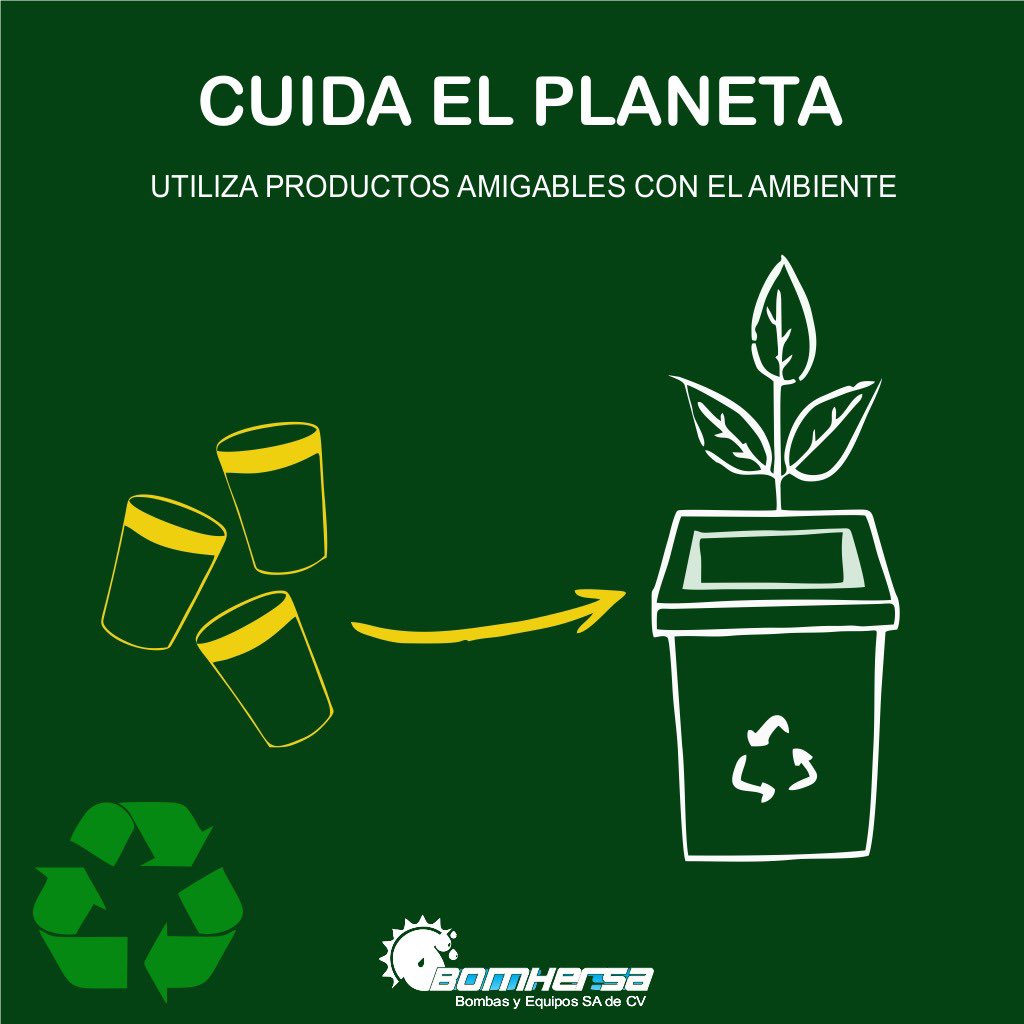 Bomhersa Bombas y Equipos Sa de Sv. - Utiliza productos amigables con el medio ambiente  #Cuida el planeta #bombassolares #velocidadvariable ♻️🌍💧 Síguenos en nuestras redes sociales.