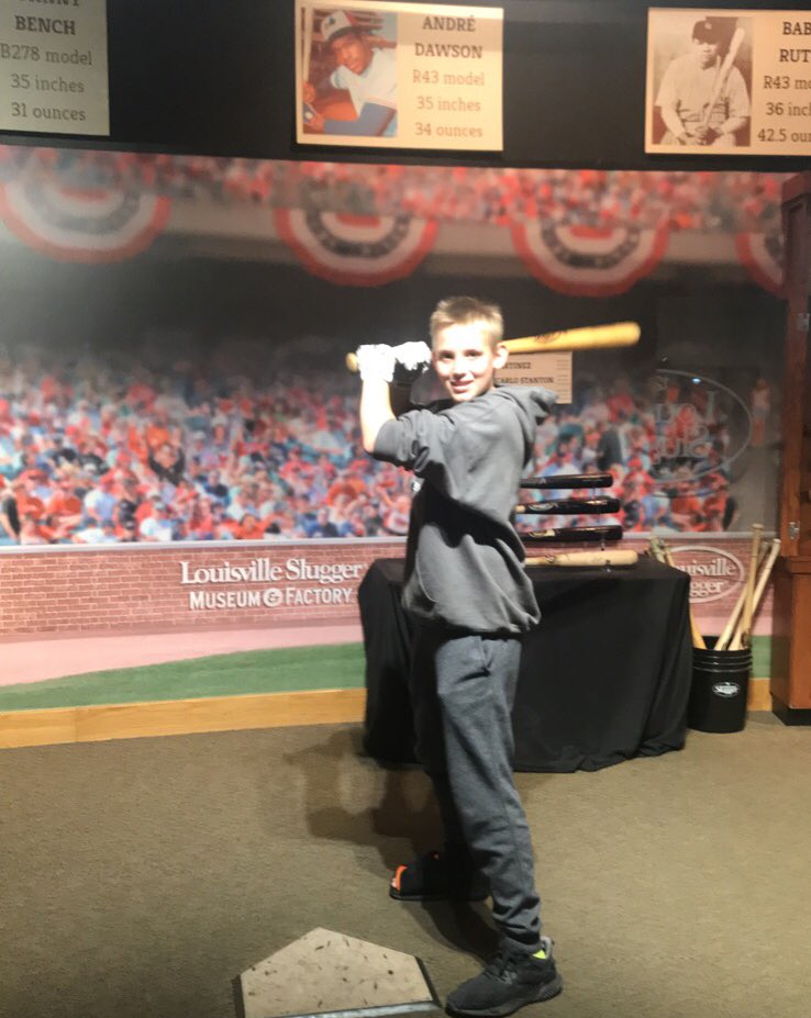 aliciaknight8's tweet photo. Such a fun day with my baby at Louisville Slugger museum #SpringTrainingReady https://t.co/13DrP1lPAW