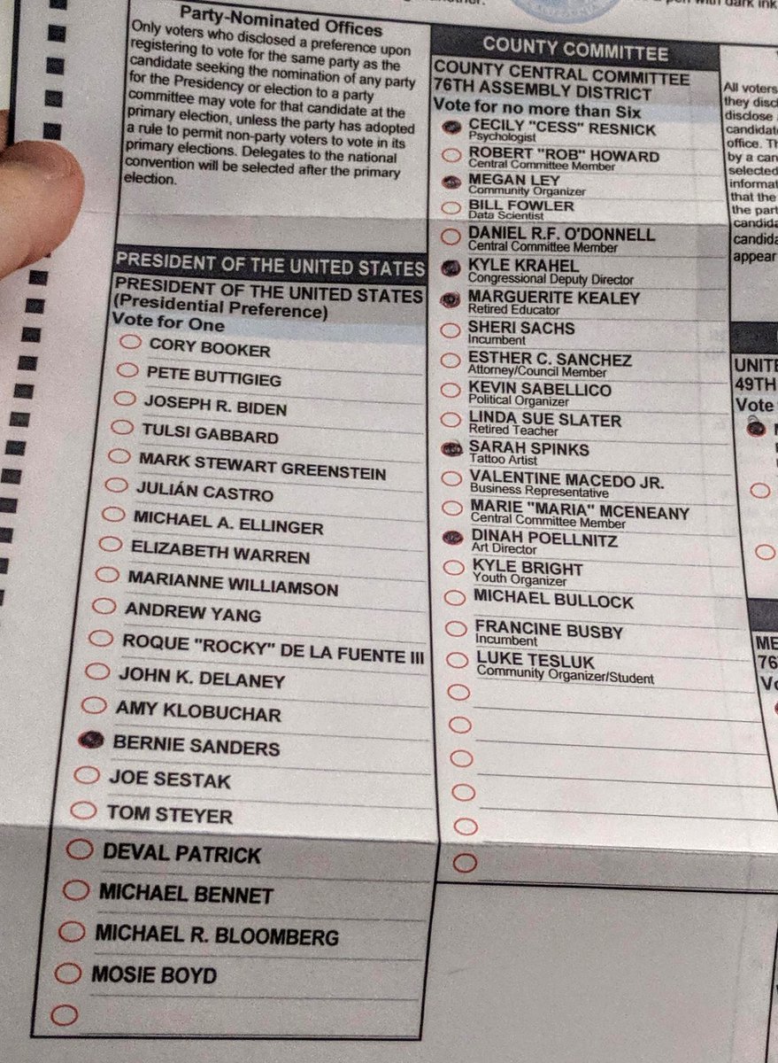 SparkJoyTech's tweet image. #MyBernieStory is to #GetMoneyOutOfPolitics!

#PresidentBernieSanders proves this is possible. #IVoted

#CampPendleton #Oceanside #VistaCA #Carlsbad #Encinitas #AD76 #CA49

@DinahCharlette @sarahsspinks @kkrahel @megslay27

Not sure about Cecily Cess Resnick or Marguerite Kealey.