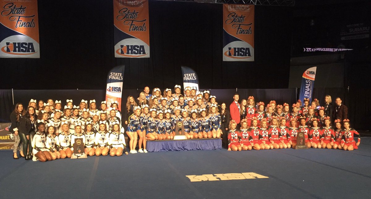 DoubleBEntInc's tweet photo. Final standings in Large. Congrats again to podium placers @MaristCheer , @StevensonCheer and state champs @LWEcheer ! https://t.co/aRa55fKZvO