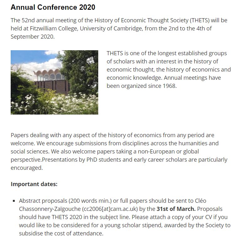 Call for Papers: #THETS2020, 2-4 Sept 2020 in Cambridge, submit your proposals by 31 March:
thets.org.uk/annual-conf-20…