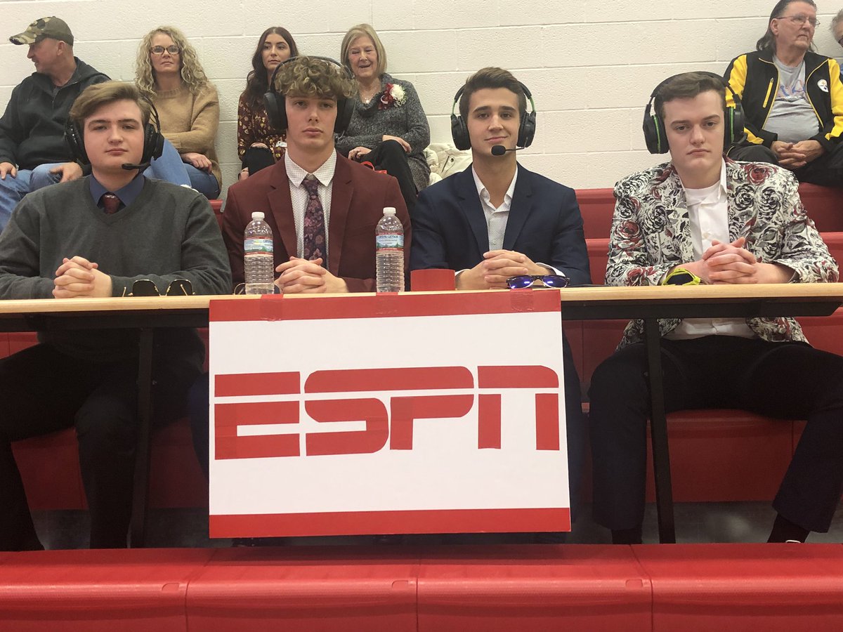 Beaver_Local's tweet photo. They made the trip from the studio in Bristol to cover tonight’s senior night at Beaver Local https://t.co/zRJus67dvj