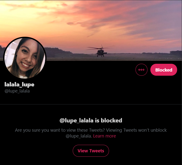 It might just be my influx hormones rn, but I find this to be unfunny and offensive, so to the block list they go...@/lupe_lalala