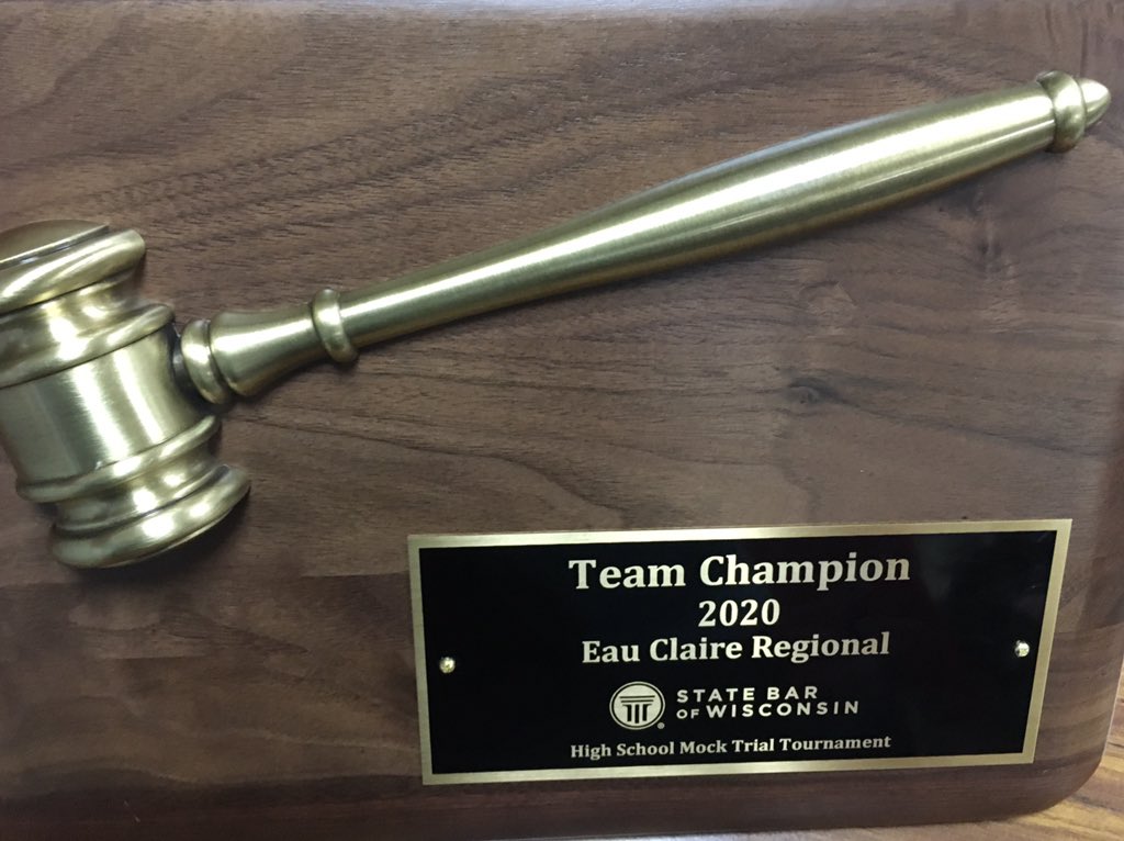 MockRf's tweet photo. This group is headed to state!! Congratulations to the River Falls High School A-team on their championship win at today’s regional mock trial tournament in Eau Claire.  #rfpride https://t.co/h5HaCIJmtc