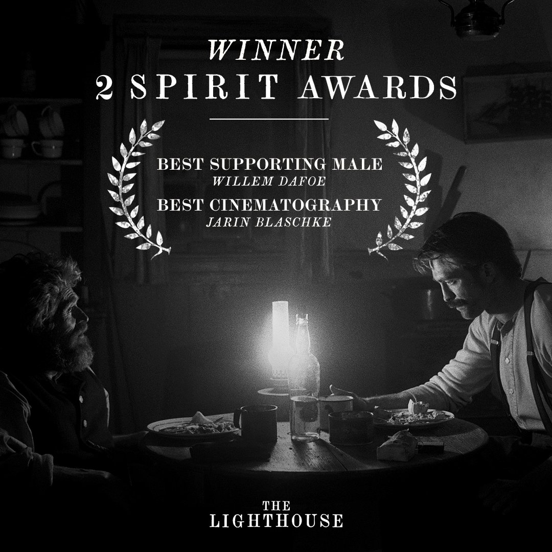Congratulations to #TheLighthouse on two #SpiritAwards including Best Supporting Male! ⟡