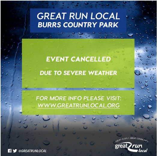 GRLBurrs's tweet image. **EVENT CANCELLED SUN 9th FEB**

We are pretty hardcore at Burrs but for the safety &amp;amp; welfare of both the runners &amp;amp; volunteer marshals we are going to cancel our organised run today.

If you wish to run yourself you do so at your own risk.

Stay safe out there today #StormCiara