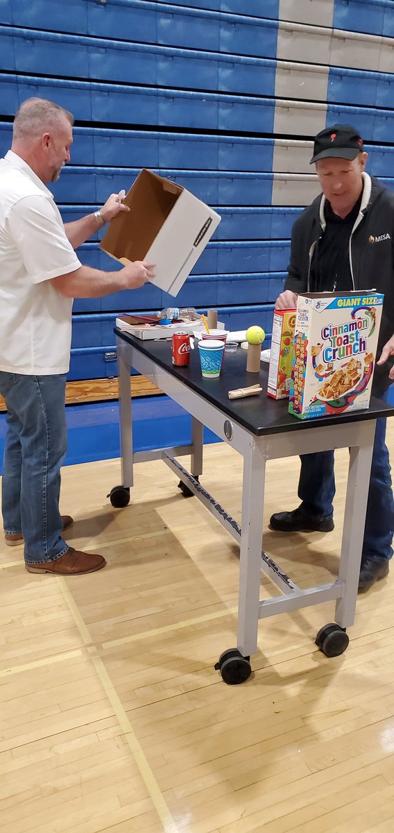 Why should the kids have all the fun at our <a href="/RubeGoldberg/">The Rube Goldberg Institute</a> contest? We created Insta-Rube boxes and challenged the team leaders to create a quick Rube Goldberg Machine to throw away a piece of trash before the main event. #RGMC2020 <a href="/DocSweeney/">Caroline Sweeney</a>