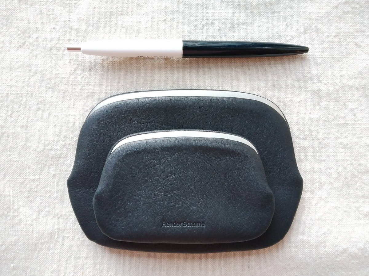 hender scheme/ snap purse big / black Hender Scheme 「snap purse