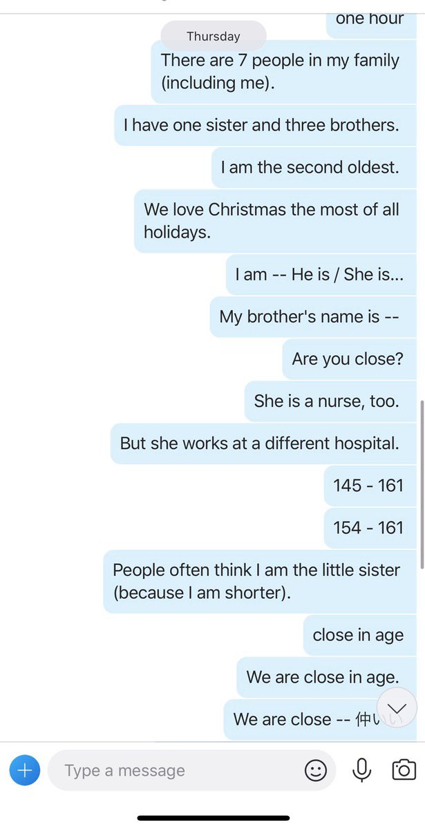 peta_eri's tweet image. オンライン英会話の生徒さんを募集しています！

✔︎初心者歓迎（日本語でもOK）

✔︎旅行英語や日常会話など希望に合わせて授業

✔︎発音の授業もできます

✔︎分からないところは音声だけでなくテキストでも補足（画像参照）

✔︎今なら50分3500円(税別)

興味のある方は是非DMください！