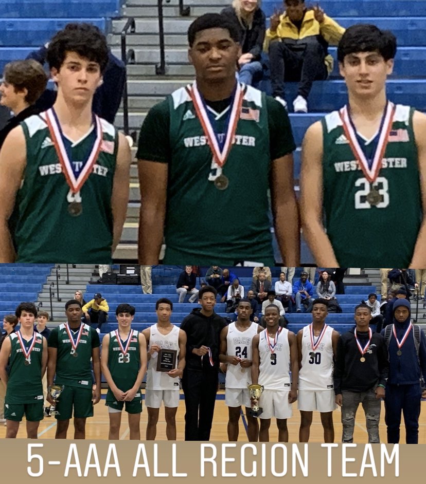 Great honor for our Westminster Boys players and the rest of the all region athletes!!!