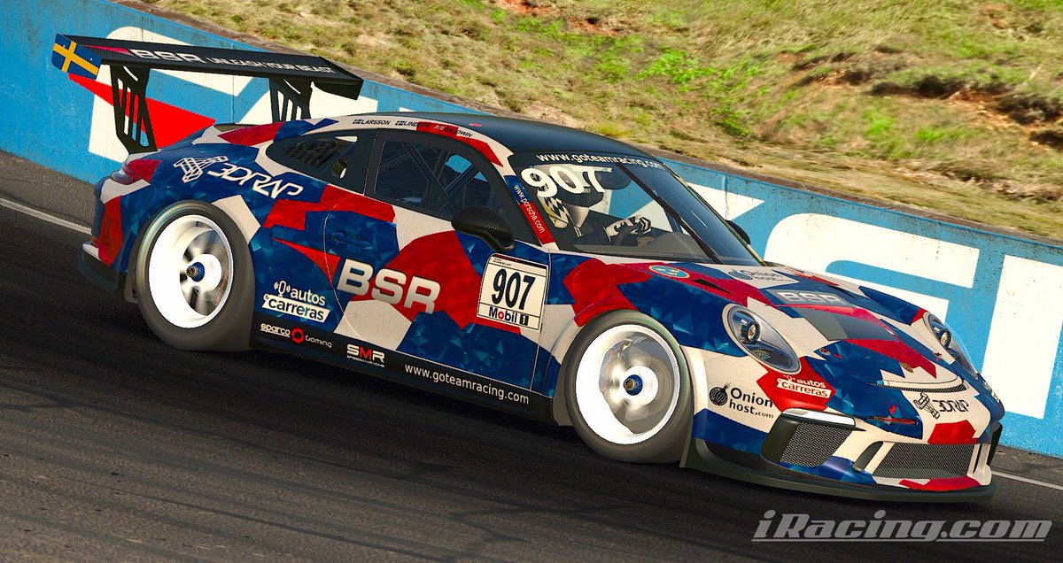 JaaamesBaldwin's tweet photo. 2nd in top split and 9th overall in the Porsche at BATHURST 12H on iRacing!🥈 

Can't believe it, race was near on perfect, mega result for @GOTeam_Racing too. 🔥

Big mention to the teammates @kimmylarsson and Henrik👏 https://t.co/SWTBkZODCA