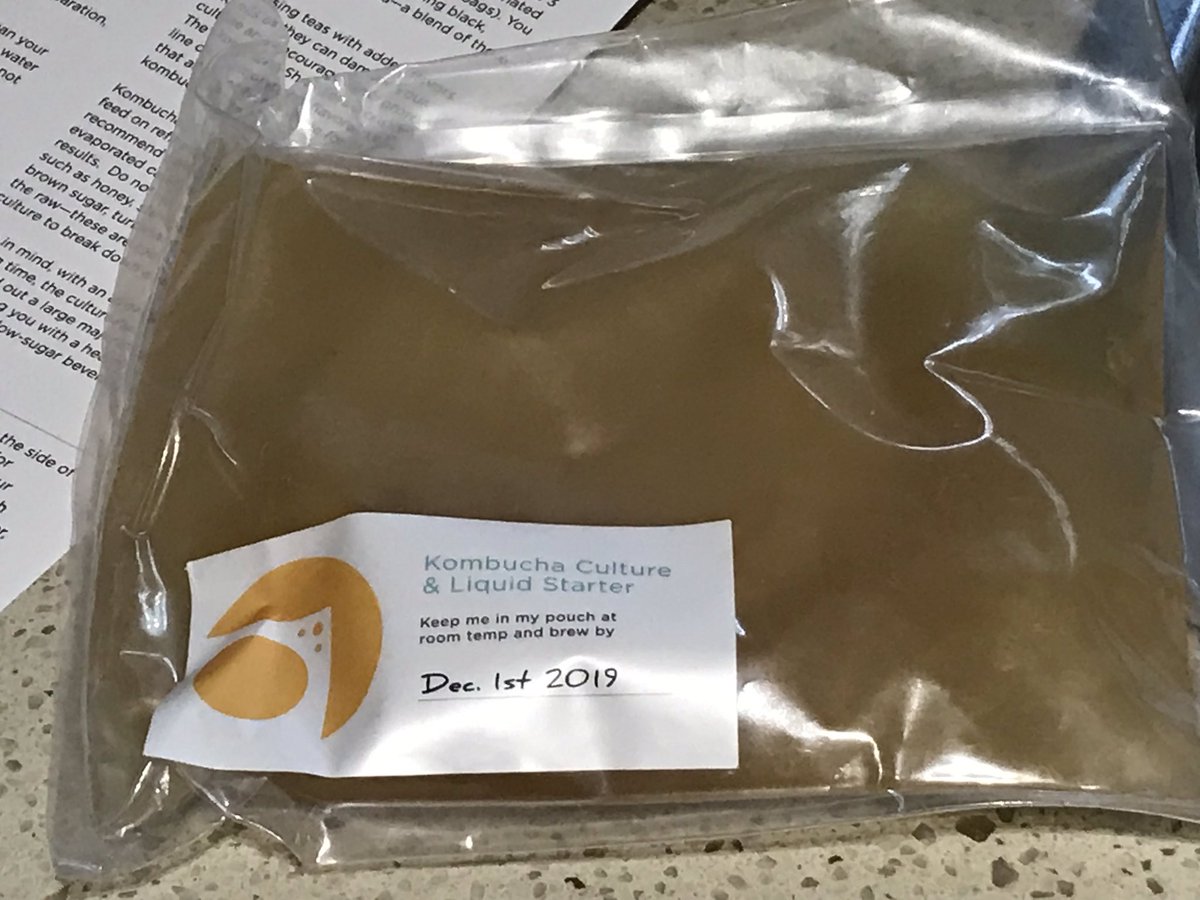 ClaireStoke23's tweet photo. @thekombuchashop I’m just about to use my kombucha starter kit and the culture says brew by 1st Dec 19. Is this still ok to use? https://t.co/XTZ8Tgp9UJ