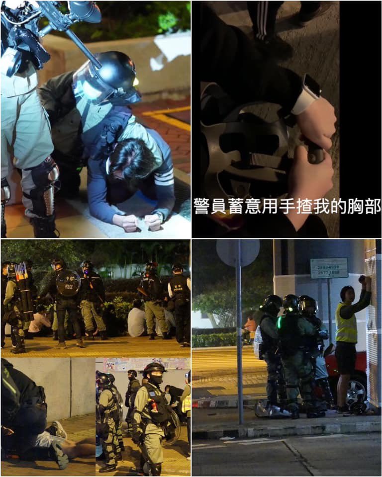 TimothyLee_HK's tweet photo. What happened last night while HK under #WuhanPneumonia threat?
1. Chair & 4 elected members of District Council arrested
2. One of them assaulted by police in her BREAST
3. Teargas & proper ball gun shot DIRECTLY at crowd
4. High speed car w/ plain-cloth cops rushed into crowd https://t.co/UKPTbaNYqr