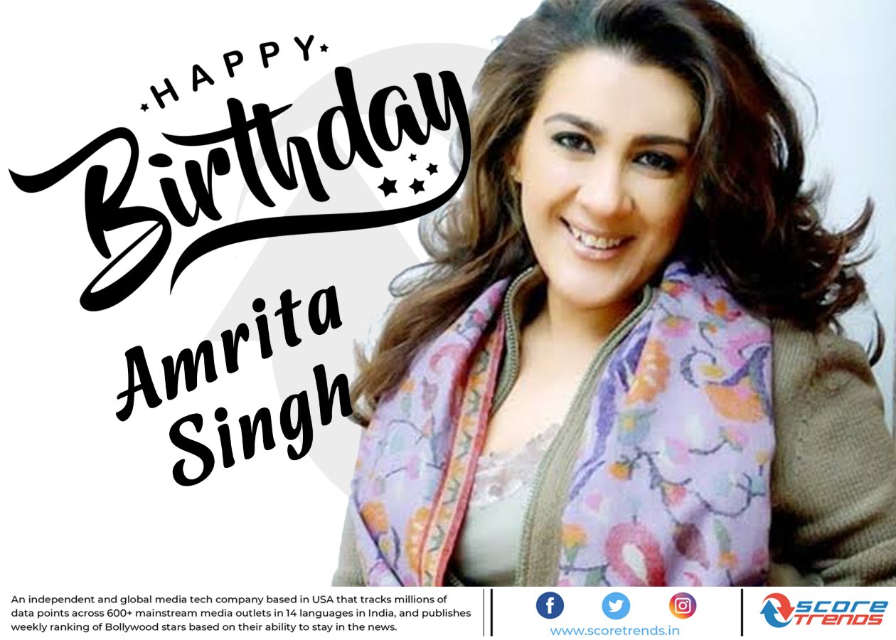 Score Trends wishes Amrita Singh a Happy Birthday!! 