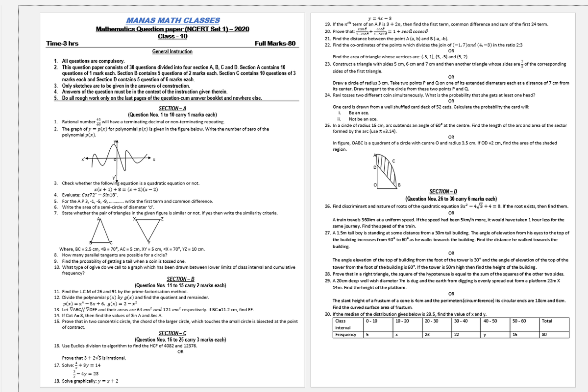 Manaspaul121's tweet photo. Here you can get model guess paper of #class10 #math #NCERT 🇮🇳👩‍🏫👨‍🎓 #manasmathclasses .
To more visit https://t.co/c70CM7qjXR https://t.co/t7LxVlpv8i
