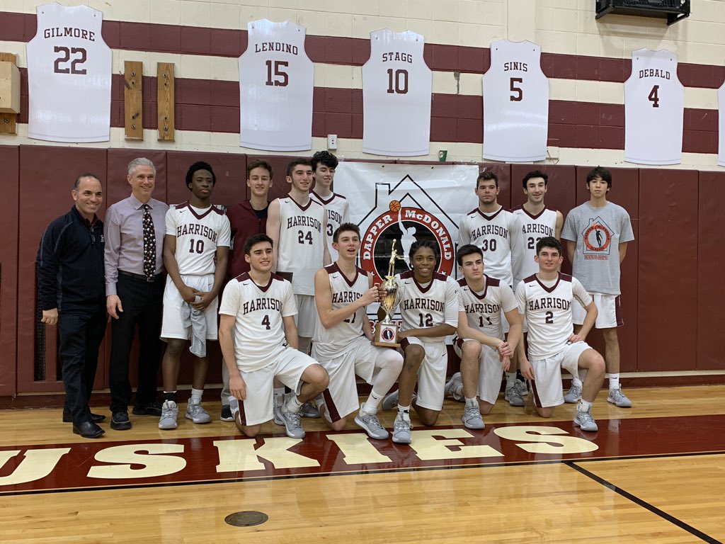 Boys hoops win the Dapper McDonald Classic Tournament Championship! Michael Plotkin named to All Tournament Team and Josh Cooper named MVP. Congratulations Huskies!🐾🏀