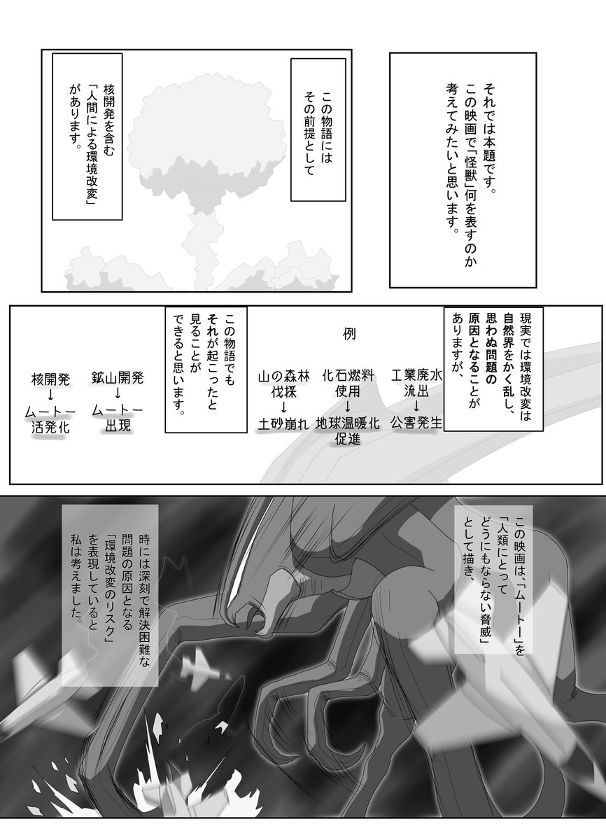 続きです

ギャレゴジ初見の感想

放射熱線経口投与のシーンは「えぐっ!!」という気持ちと「でもトドメのさし方としては確実な方法だな」という納得の気持ちが入り混じった複雑な感覚を覚えました

#ゴジラ #Godzilla #GodzillaVsKong #Godzillakingofthemonsters #ギャレゴジ 