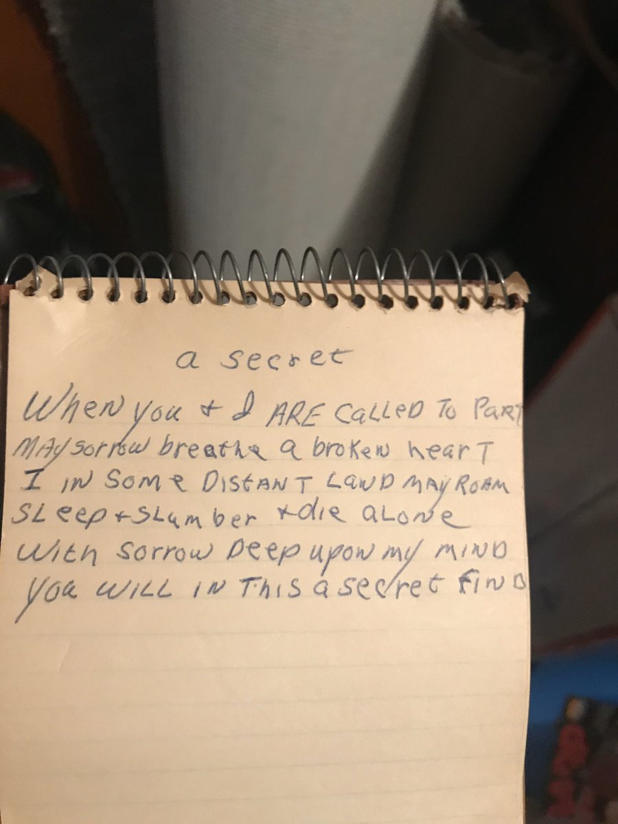 Apparently my mom found this poem written like four different places in my grandpa’s house. Either he really liked it or he was secretly a poet. 🤷🏼‍♀️