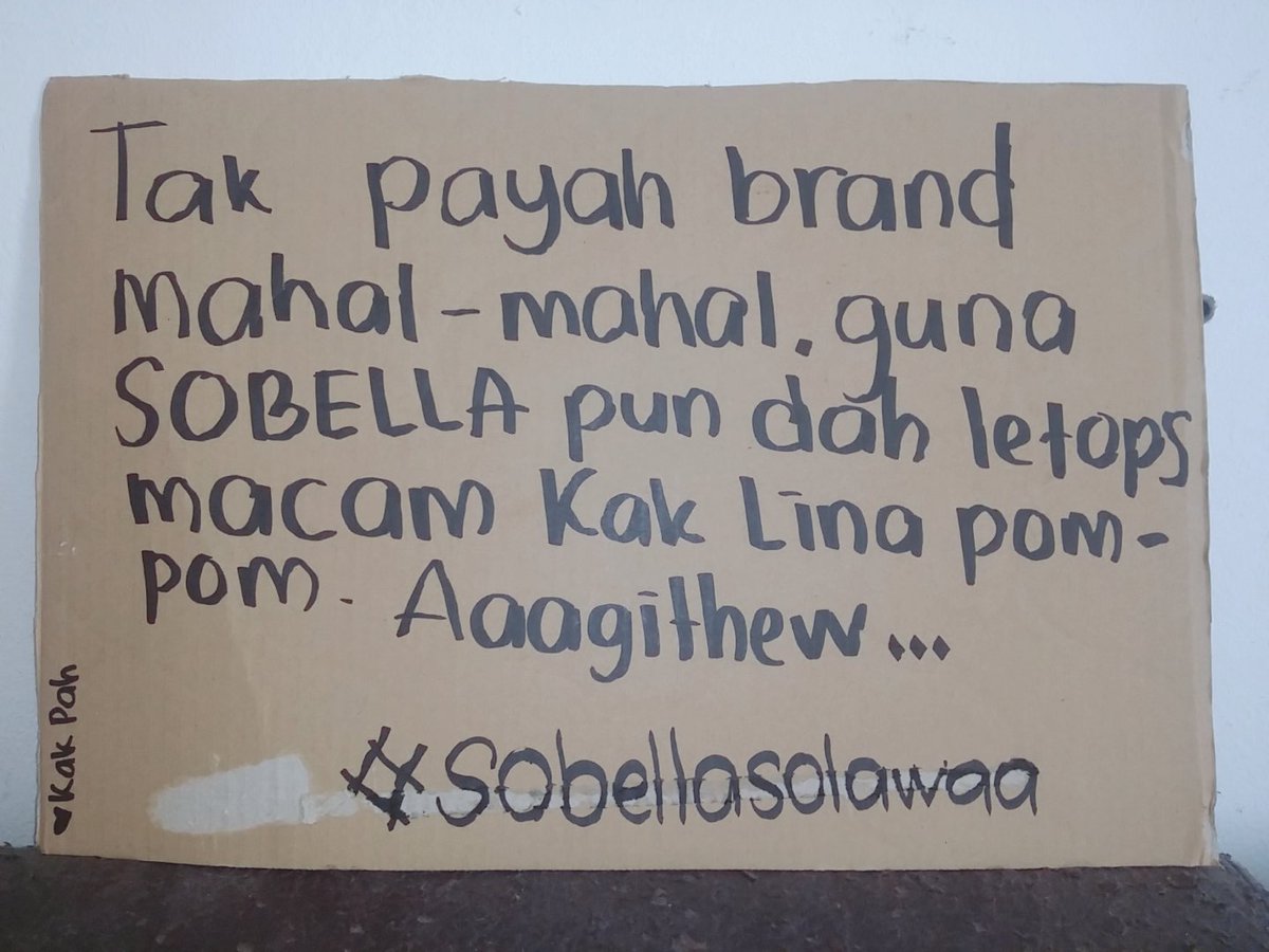 mazzakiatul's tweet photo. Kak pah mau sehari tak pakai sobella memang aku meroyan 😂

#sobellalovers
#terjebak https://t.co/S4kDkP16T2