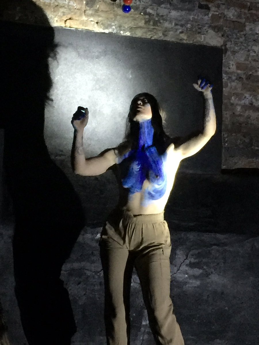 The incredible #leesahliquidsteel takes the stage #cabaret #eastvillagecabaret #performanceart