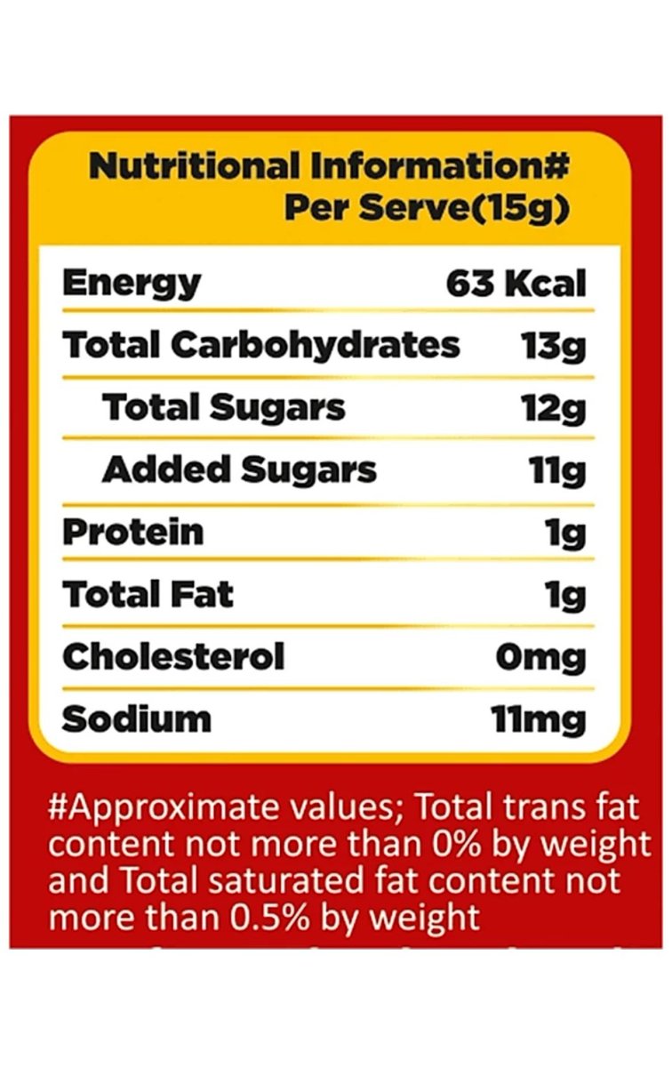 8) 15g Almonds (Badam) would contain about 7.5g fat, 3.5g protein & 3.5g carb.BUT15g of 'Badam Mix powder', with a front cover which says, 'Goodness of more Almond bits in every sip', contains 13g Carb (with 12g sugar!), 1g each of fat & protein.(Pic  @BulbaTweets)