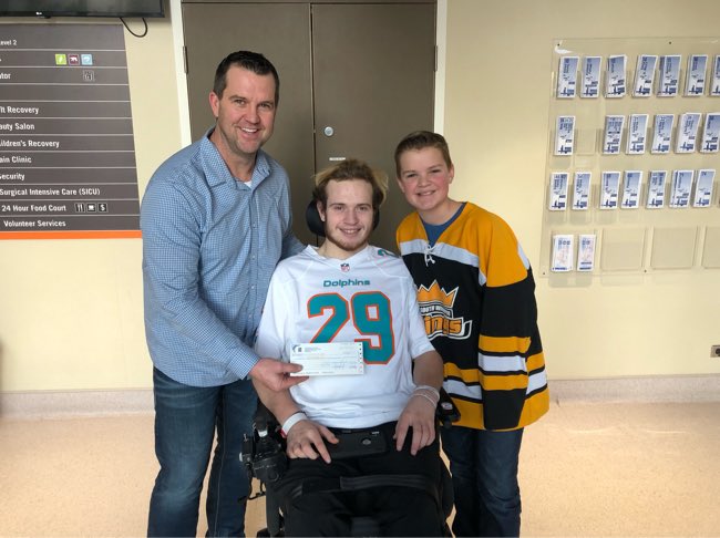 kerrineish63's tweet photo. My family and I have been honored to be a part of the @ChevroletCanada #GoodDeedsCup to raise money for the young man below and his family. Thanks to everyone who supported the @SWHA_A2Gold. Win or lose, this is hockey helping hockey. #KetlerStrong #ForReese β€ π https://t.co/dMa4EQJ7Tu