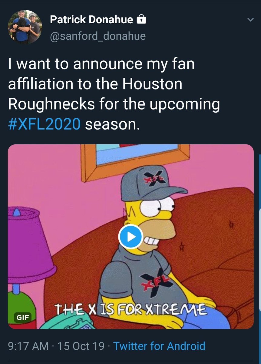 sanford_donahue's tweet image. After watching the @XFLRoughnecks play today. I wanted to restate my alliance to the team now that the season is upon us. #checkthetimestamp #xfl