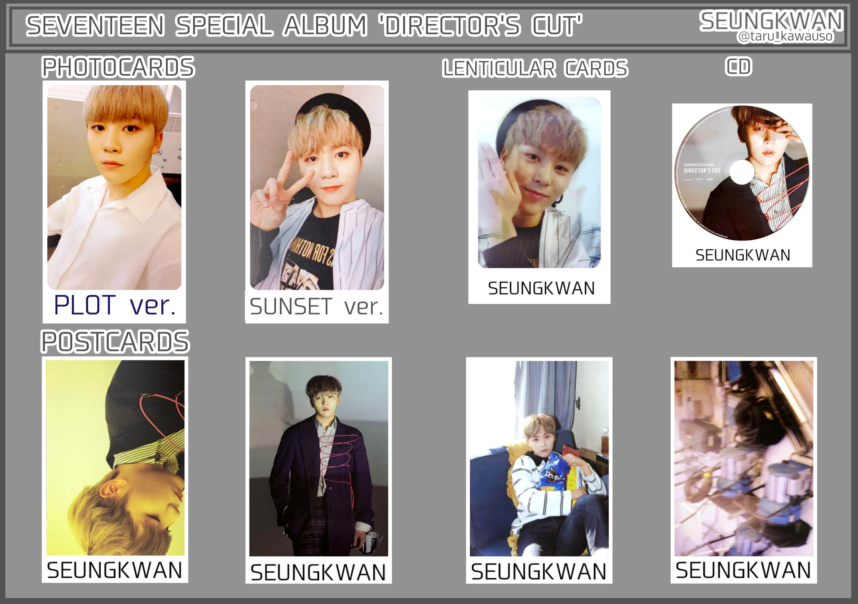 超貴重!!!】SEVENTEEN☆DIRECTOR'S CUT レンチキュラートレカ 超貴重!!!】SEVENTEEN☆DIRECTOR'S CUT レンチキュラートレカ