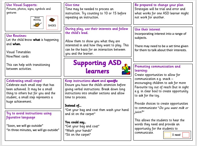Preparing some resources for ASD awareness week at school #ASDAwareness #InclusiveEducation