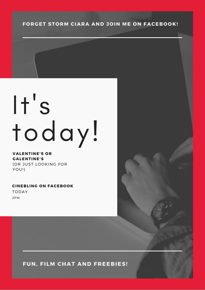 cinebling's tweet image. Forget #stormciara and the bad weather! Join me on Facebook at 2pm for some #sofashopping! 😃