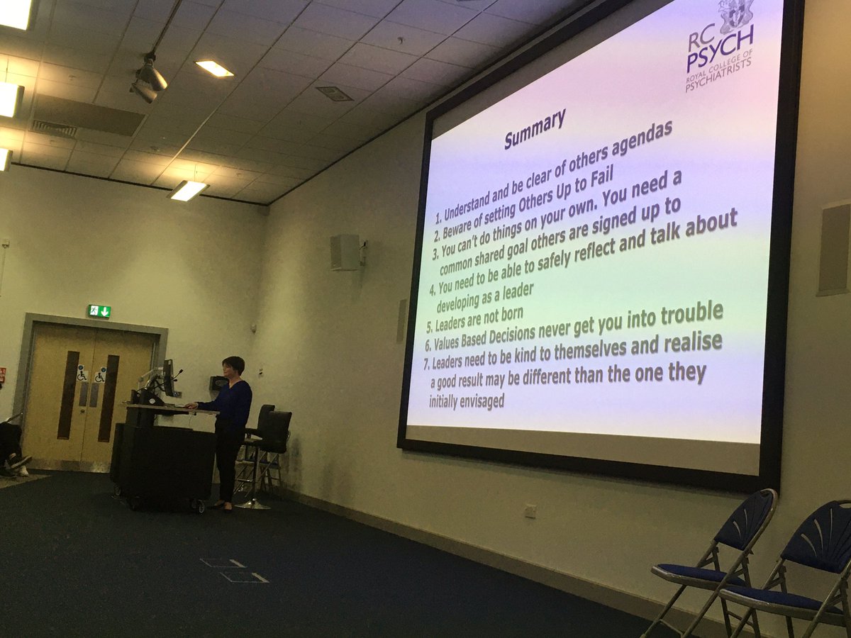 NSPC2020's tweet photo. Thank you Dr Lovett for sharing with us your 12 learning points about leadership from your career in Psychiatry and @rcpsych

#NSPC2020 #ChoosePsychiatry #Day2 https://t.co/ADkit1k2dx
